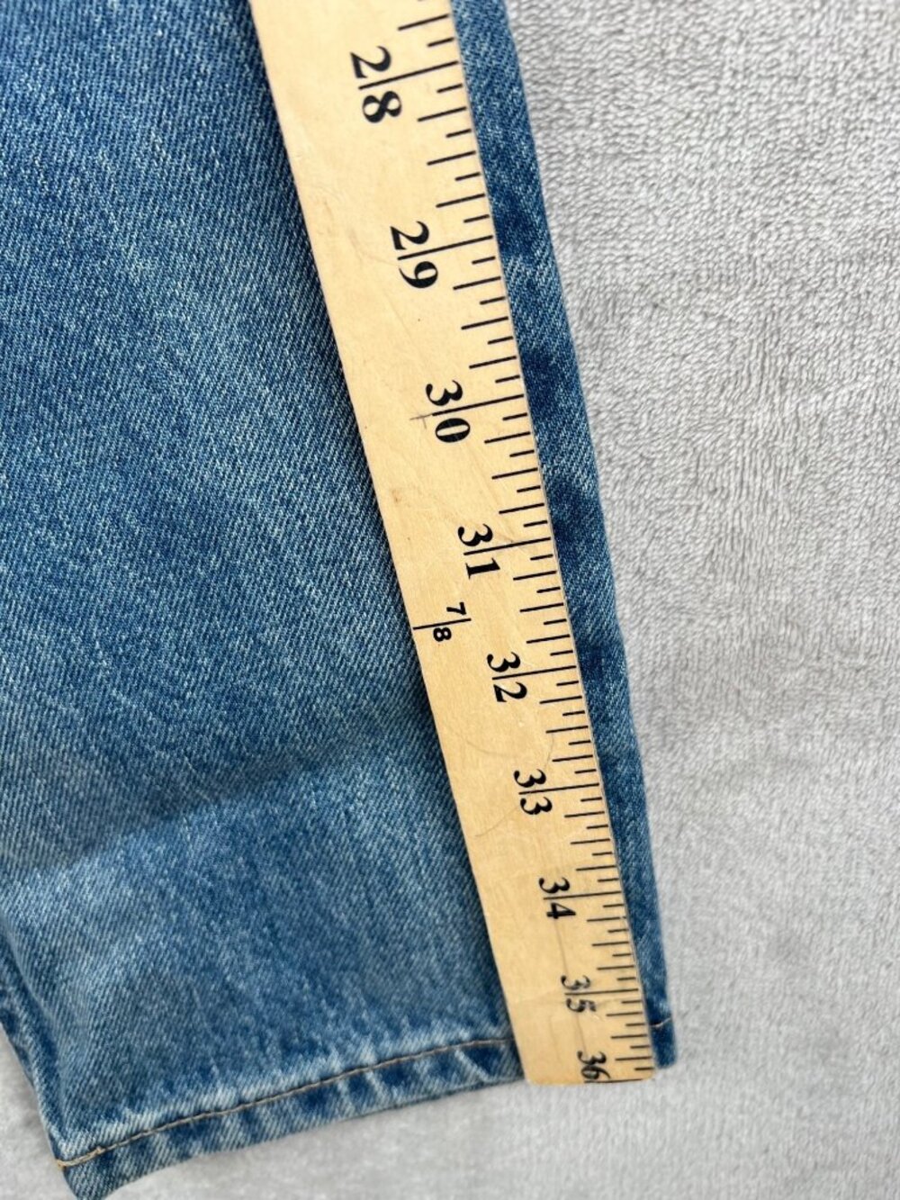 The Curvy 90s Cheeky Straight Jean By Everlane - Vintage Mid Blue High Rise 24 - Picture 15 of 16